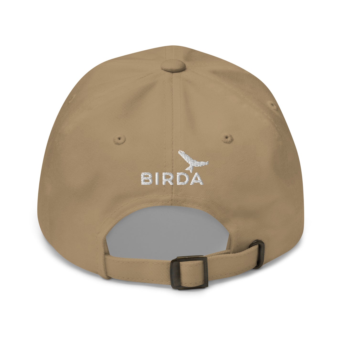 khaki bird nerd hat front