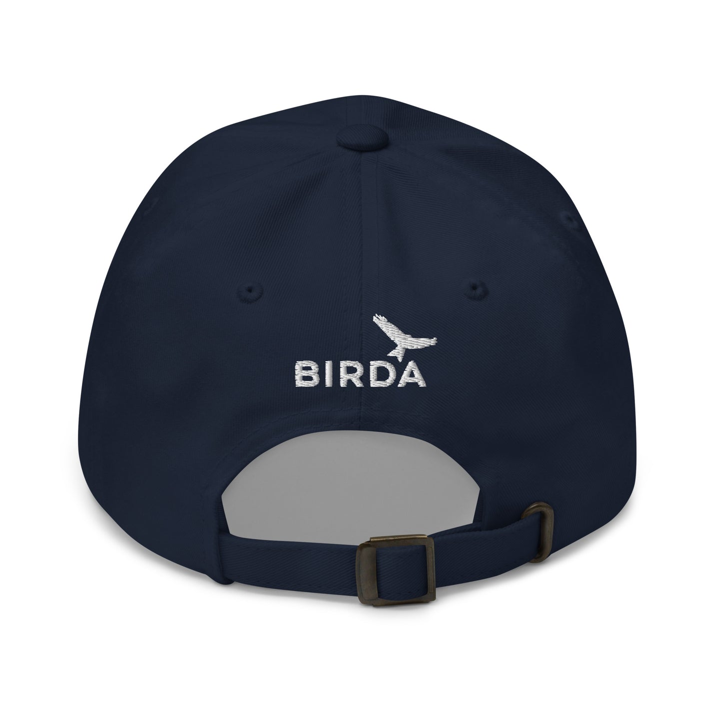 navy bird nerd hat back