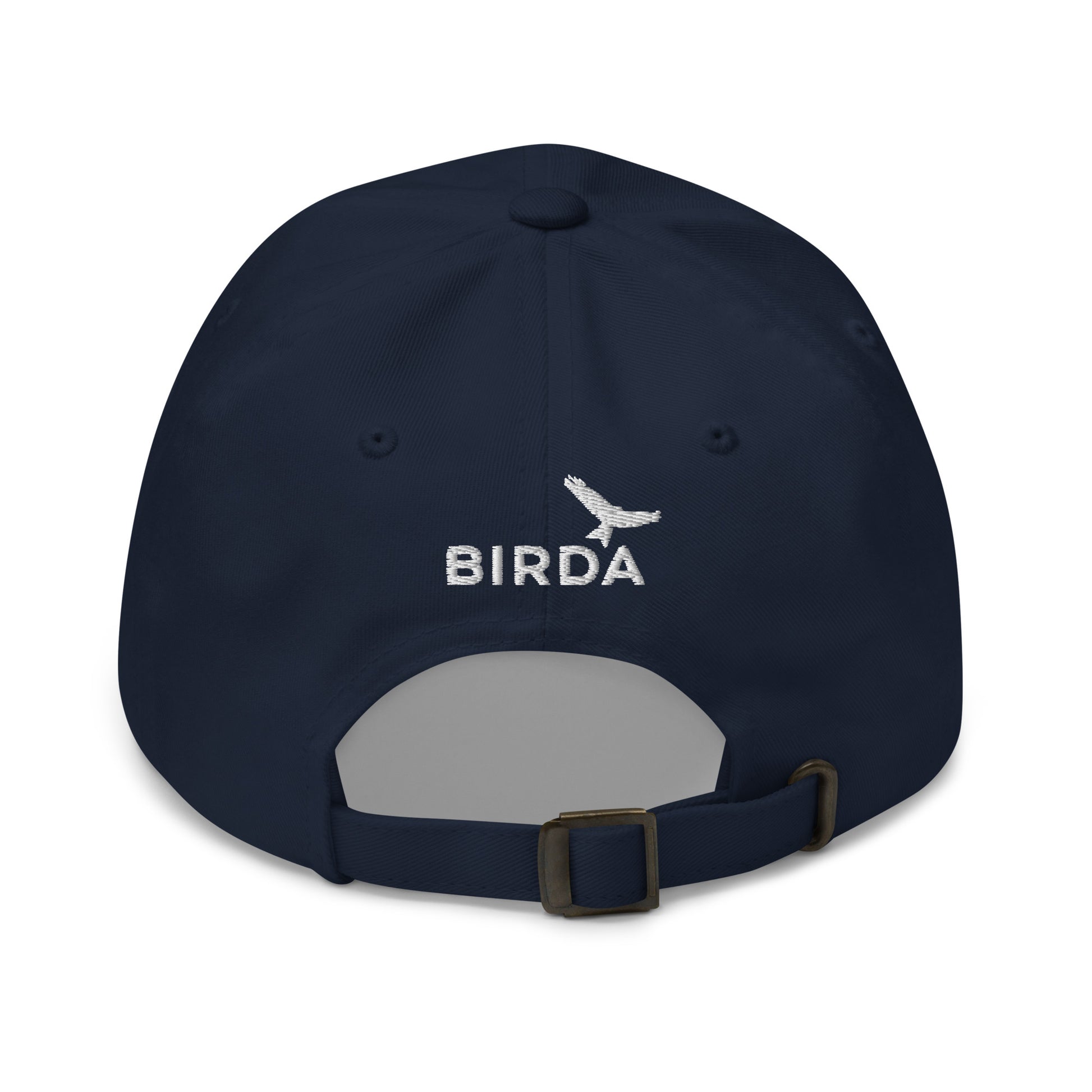 navy bird nerd hat back