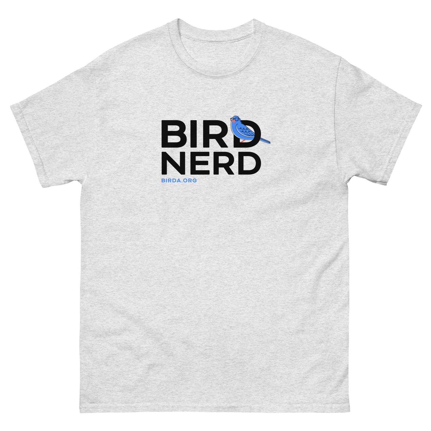 bird nerd shirt ash colour