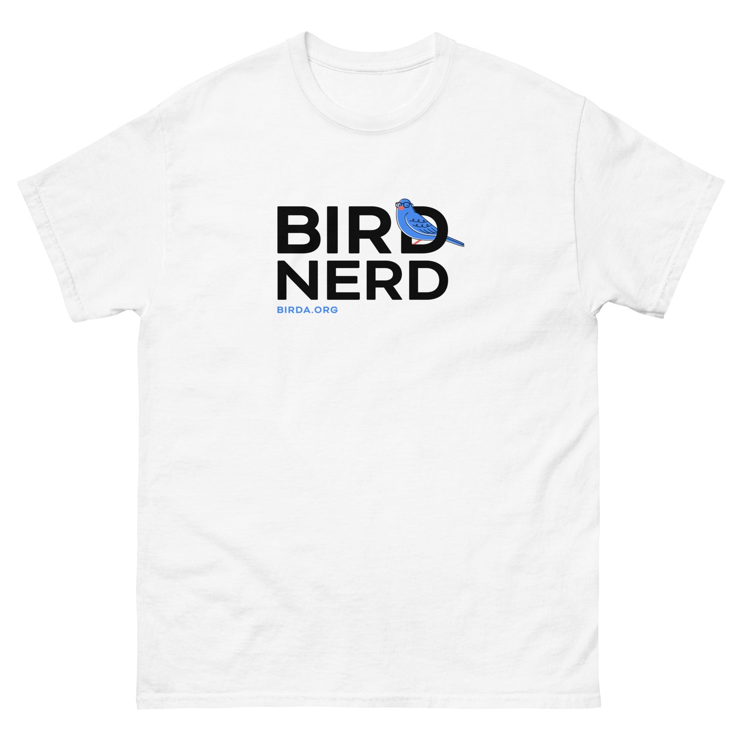 bird nerd shirt white