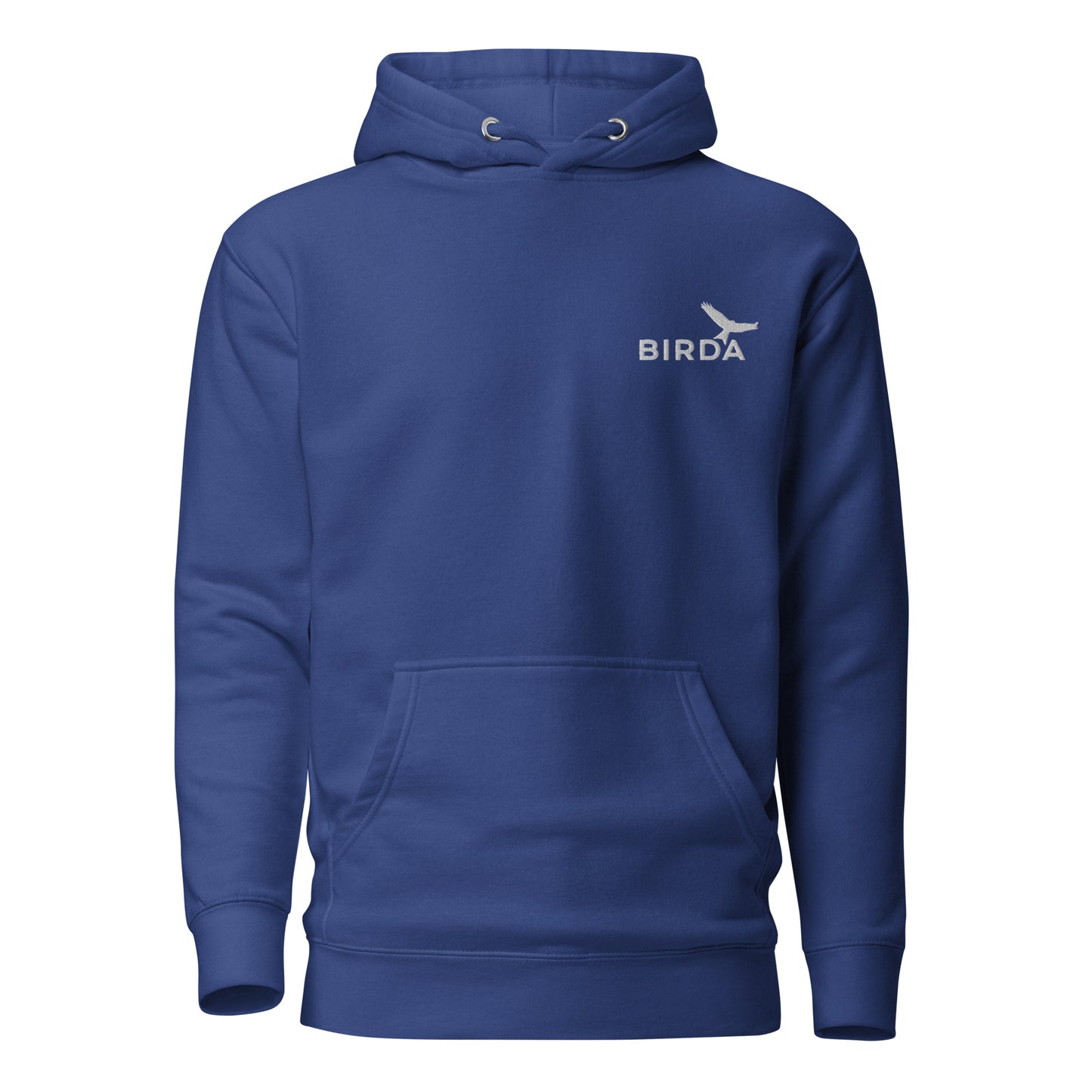 Darth Wader bird hoodie in royal blue front