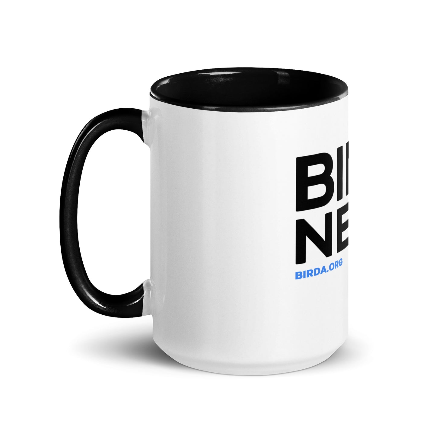 bird nerd mug in black side 15 oz