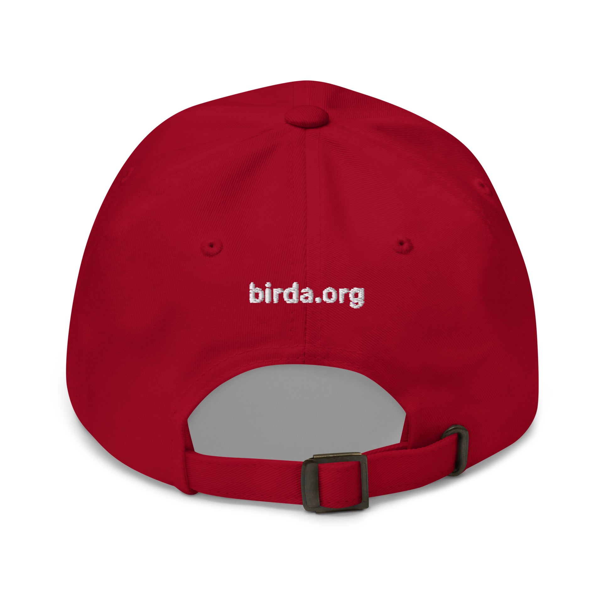 Birda bird cap - classic dad hat cranberry back