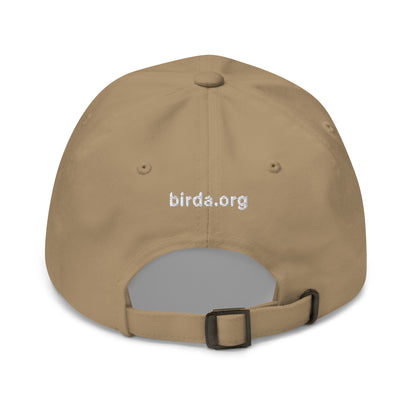 Birda bird cap - classic dad hat in khaki back angle