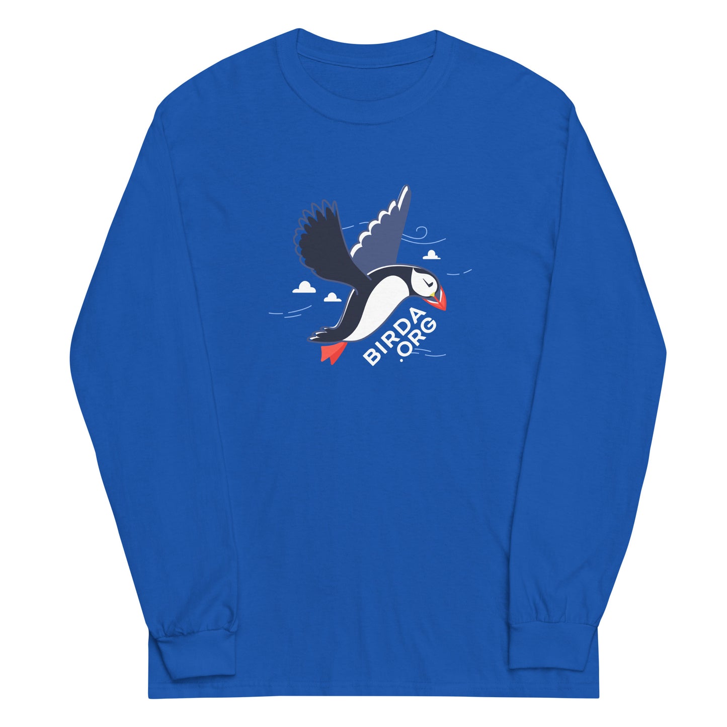 Puffin Long-Sleeve Shirt in royal blue