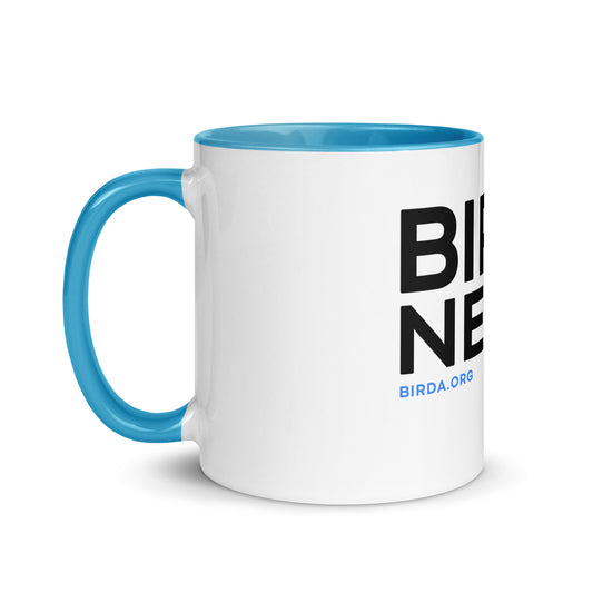 bird nerd mug in blue side 